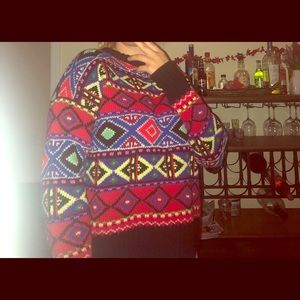 Polo Ralph Lauren wool funky trendy chunky sweater